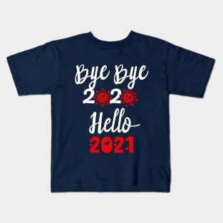 Hello 2021, Happy New Year 2021 Christmas, Merry Christmas Kids T-Shirt